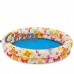 48" X 10" Inflatable Stars Kiddie 2 Ring Circles Swimming Pool By Intex   